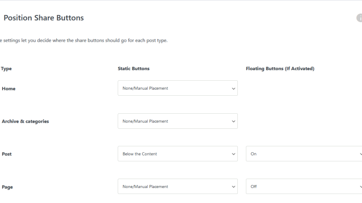 Options Page – Display Tab  – Twitter Cards