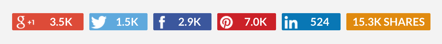 beautiful social sharing buttons