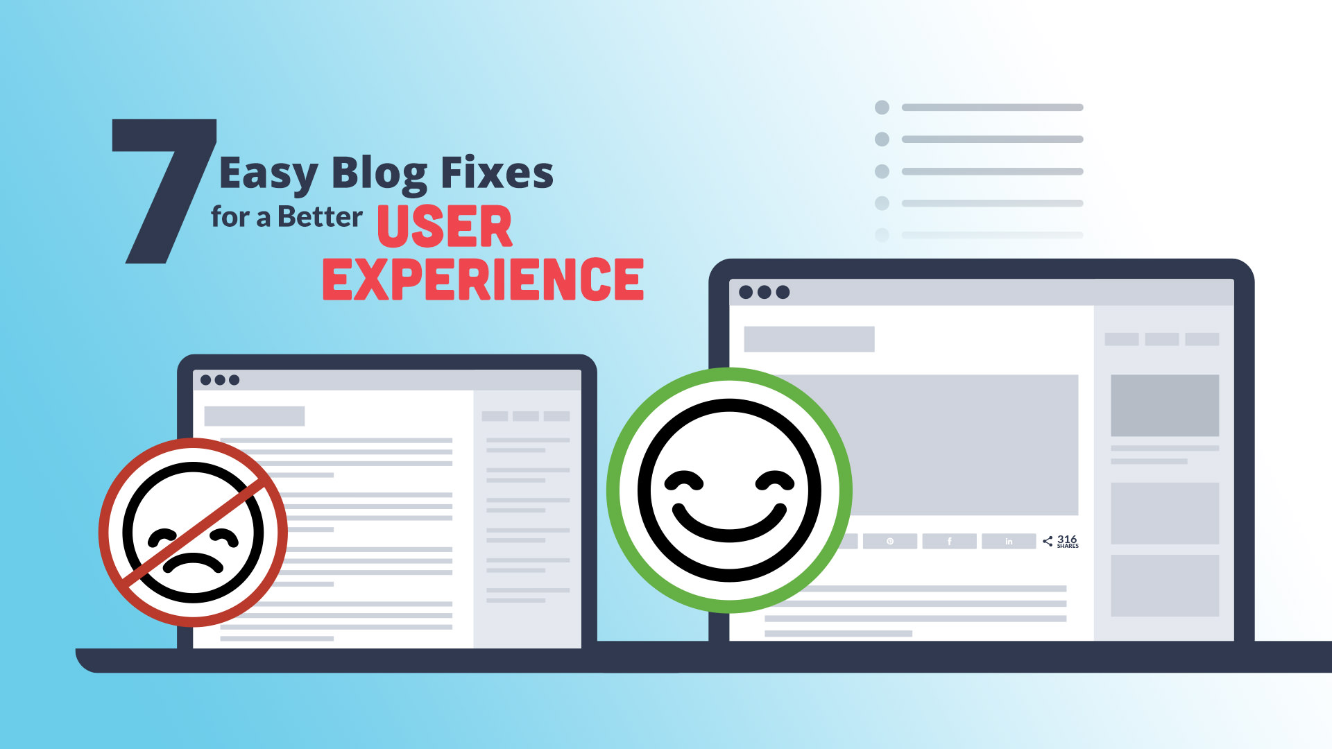 better blog user experience